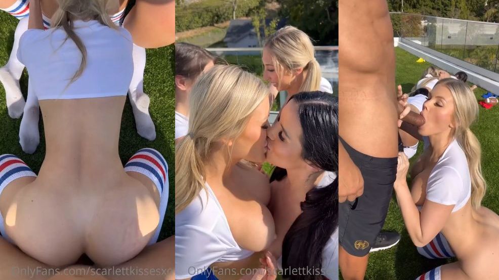 Scarlettkissesxo, Desiree Desire And Mariella Mae Orgy In Public