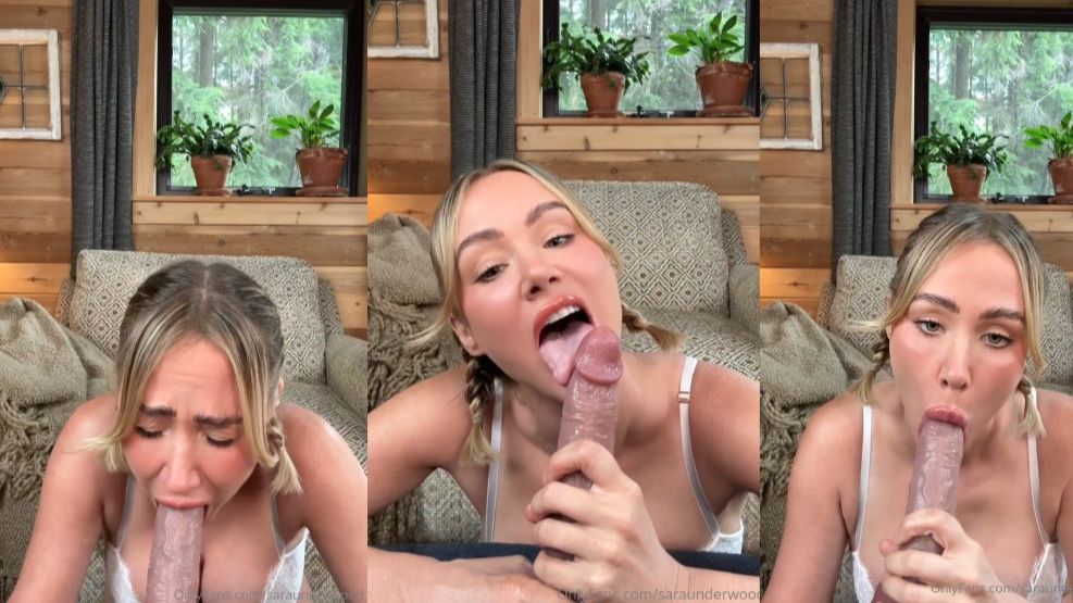 Sara Underwood Deep Throatfuck With Realistic Dildo