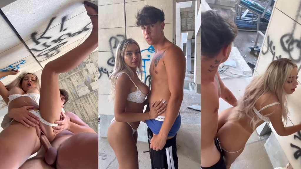 Alaska Clarke Bends Over For A Cock In An Abandoned Site
