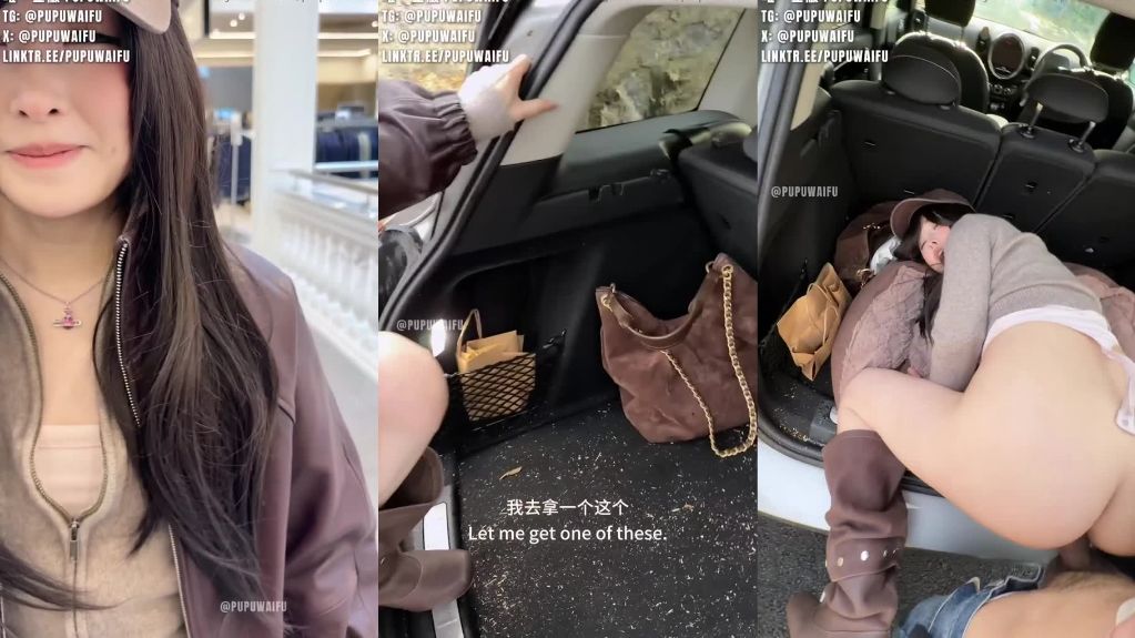PupuWaifu Tiny GF Gets Fucked In The Car After Shopping