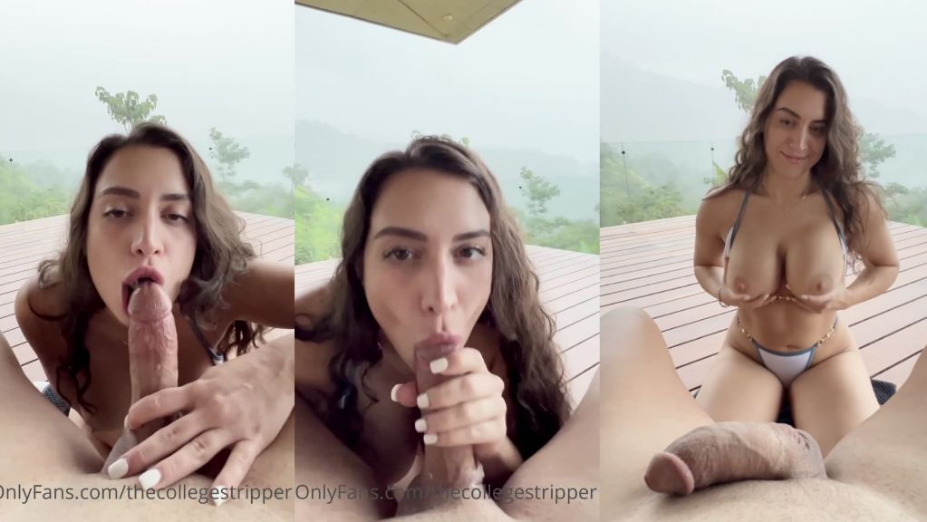 Mia Monroe Gets CIM After Blows And Jerks Her BF Cock